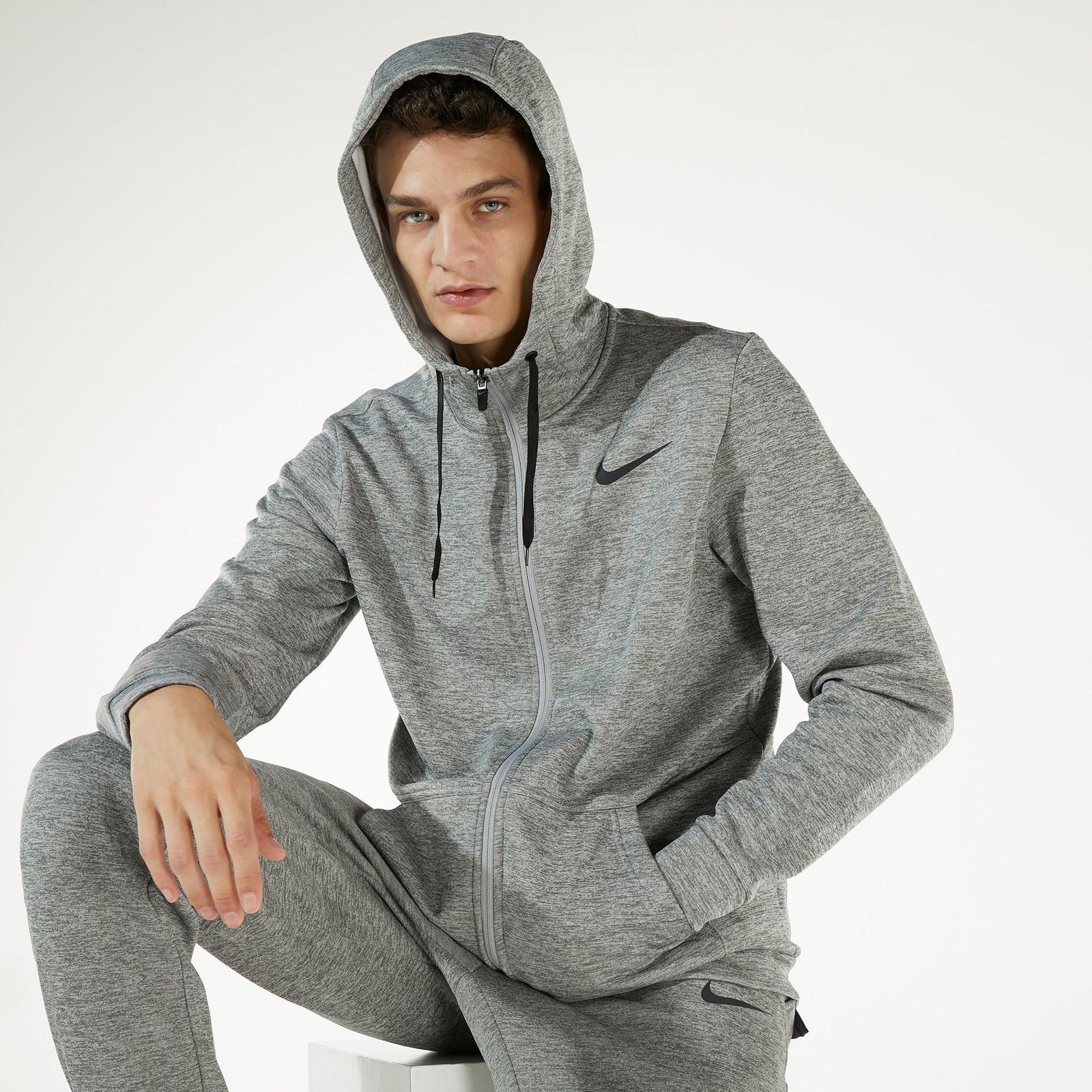 Nike TF HD FZ Erkek Gri Sweatshirt