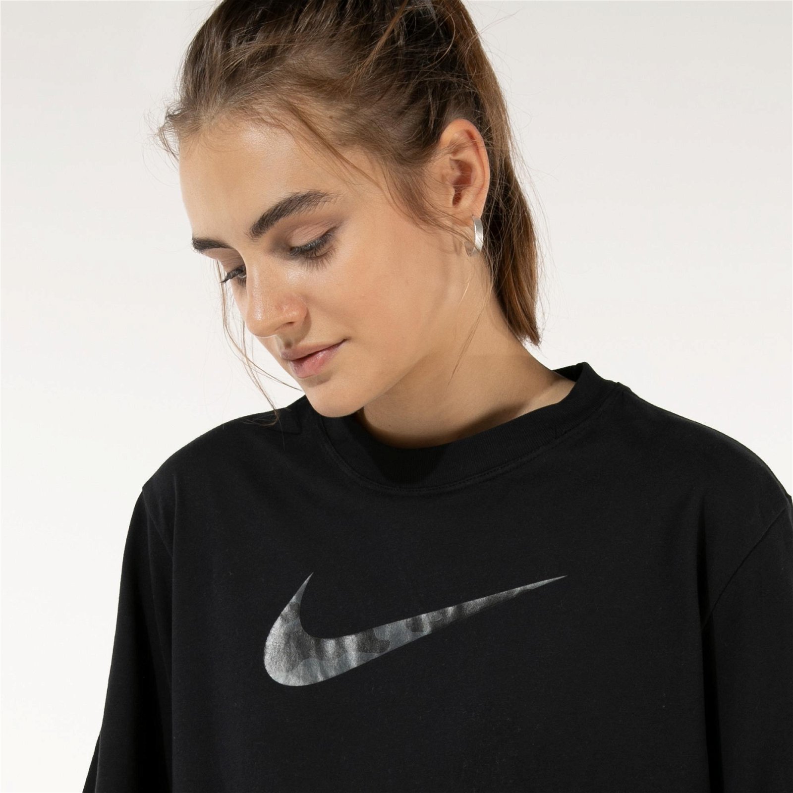 Nike Dri-Fit Boxy One Kadın Siyah- T-Shirt