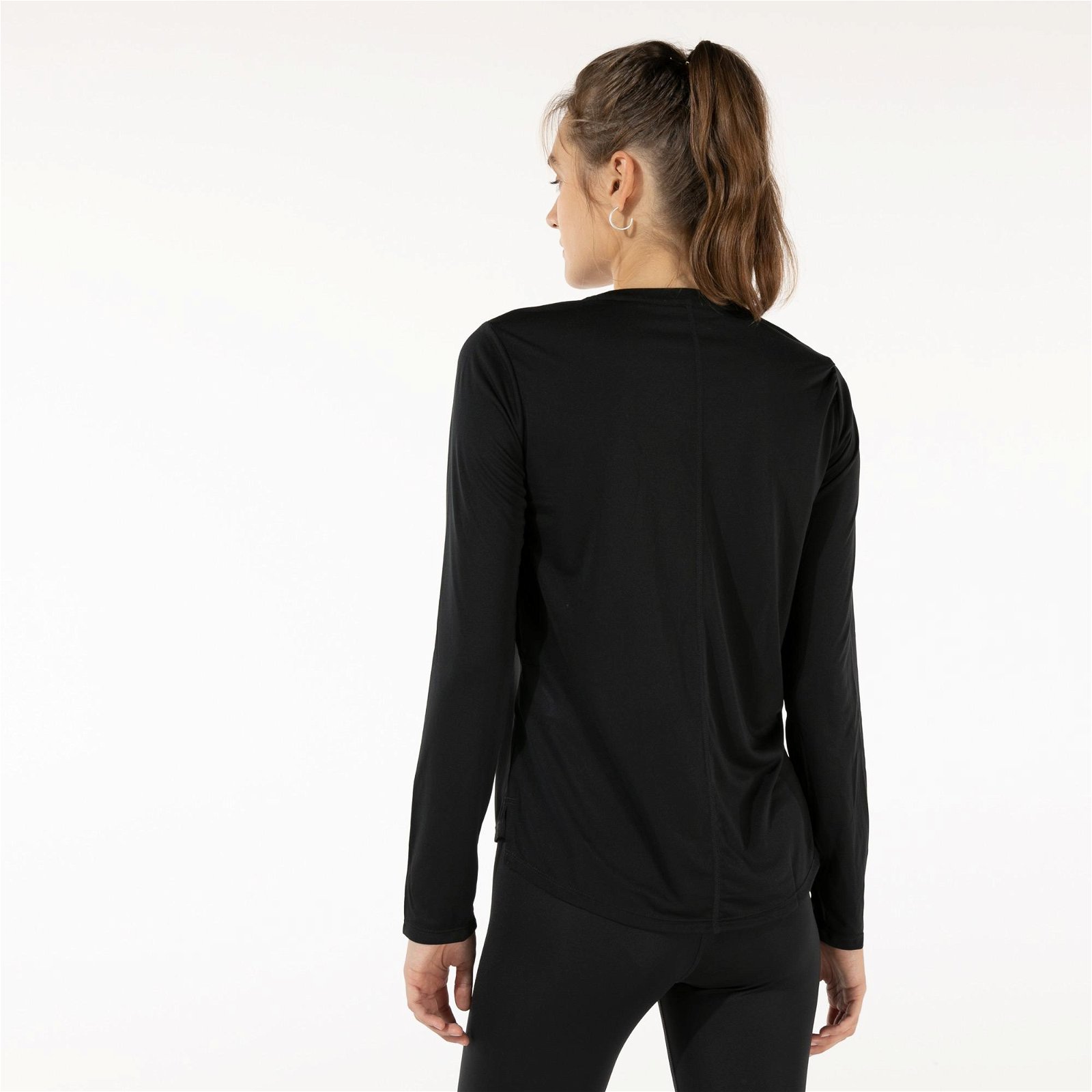 Nike One Dri-Fit Kadın Siyah Uzun Kollu T-Shirt