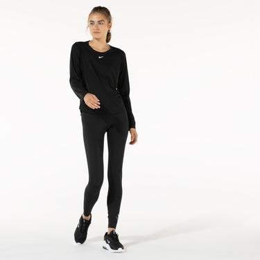  Nike One Dri-Fit Kadın Siyah Uzun Kollu T-Shirt