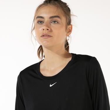  Nike One Dri-Fit Kadın Siyah Uzun Kollu T-Shirt