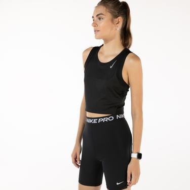  Nike Dri-Fit Race Kadın Siyah Kolsuz T-Shirt