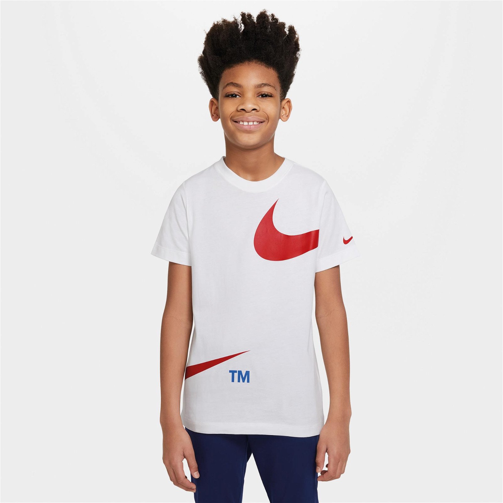 Nike Sportswear Swoosh Pack Çocuk Beyaz T-Shirt
