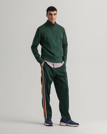  GANT Erkek Yeşil Regular Fit Yarım Fermuarlı Sweatshirt