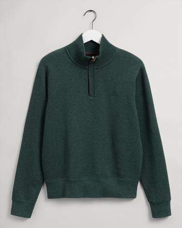  GANT Erkek Yeşil Regular Fit Yarım Fermuarlı Sweatshirt