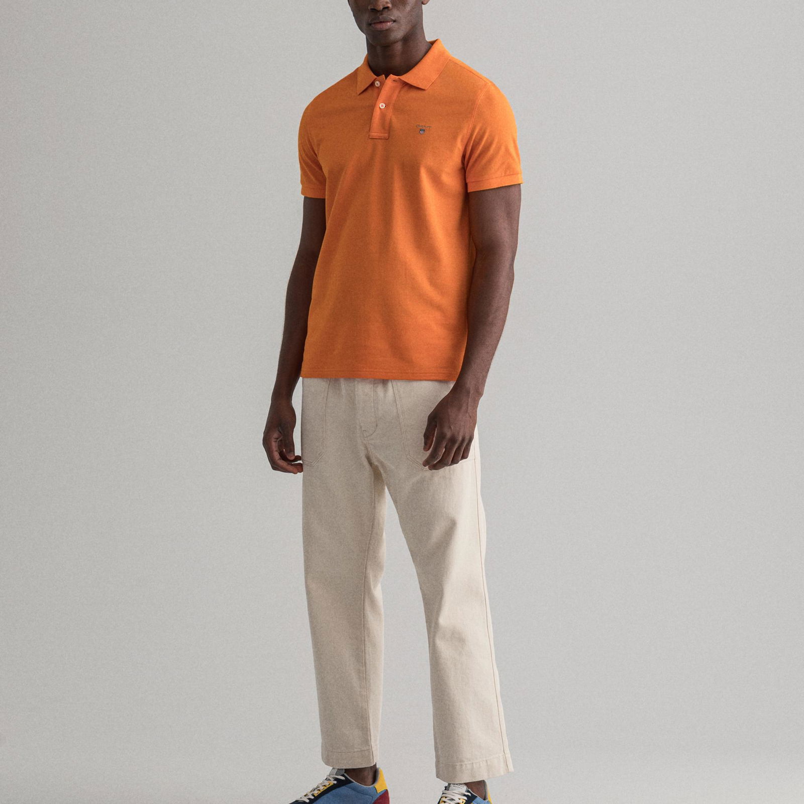 Gant Erkek Turuncu Regular Fit Polo