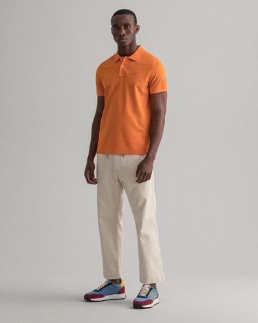  Gant Erkek Turuncu Regular Fit Polo