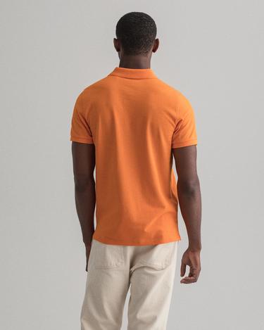  Gant Erkek Turuncu Regular Fit Polo