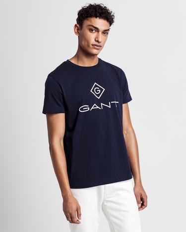  GANT Erkek Lacivert Regular Fit Logolu T-shirt