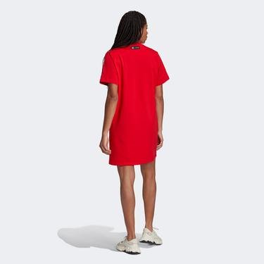  adidas Marimekko Lth Trefoil Print Kadın Kırmızı Elbise