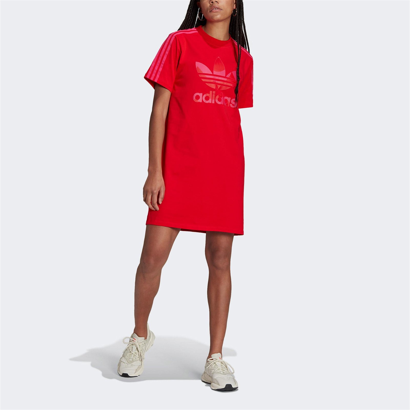 adidas Marimekko Lth Trefoil Print Kadın Kırmızı Elbise