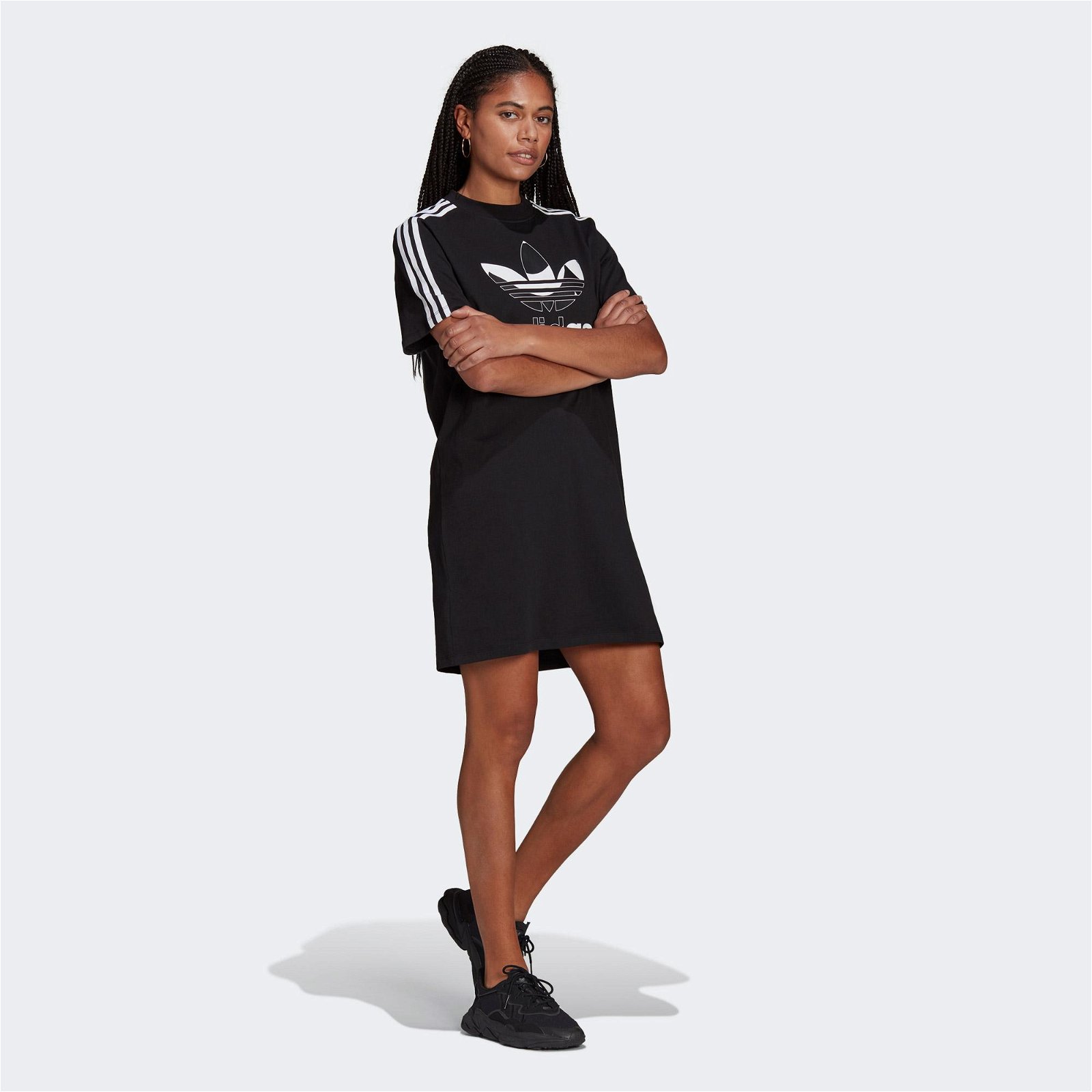 adidas Marimekko Lth Trefoil Print Kadın Siyah Elbise