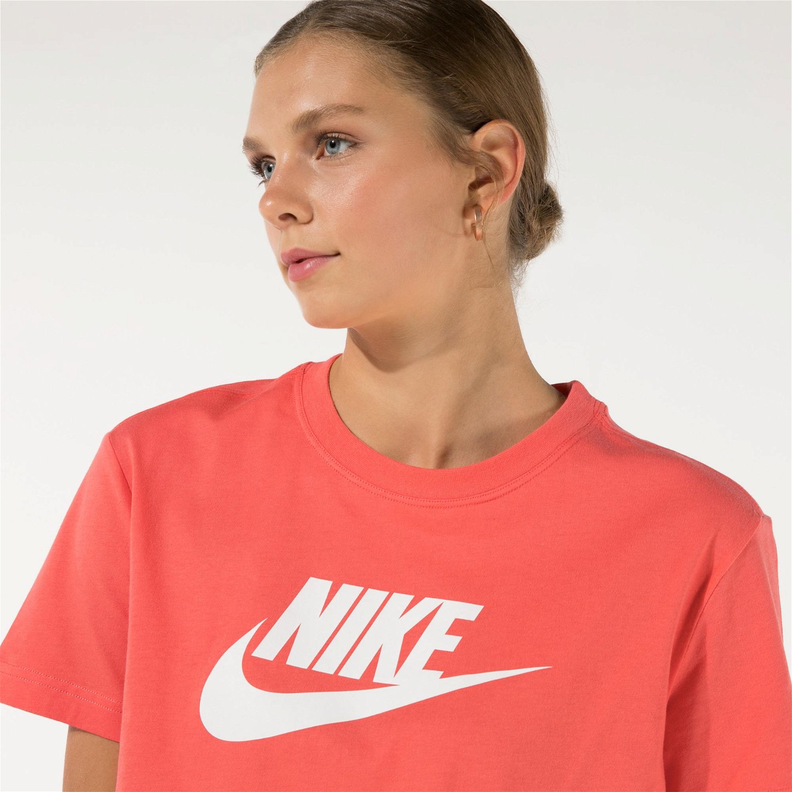 Nike Sportswear Essential Icnr Kadın Turuncu T-Shirt
