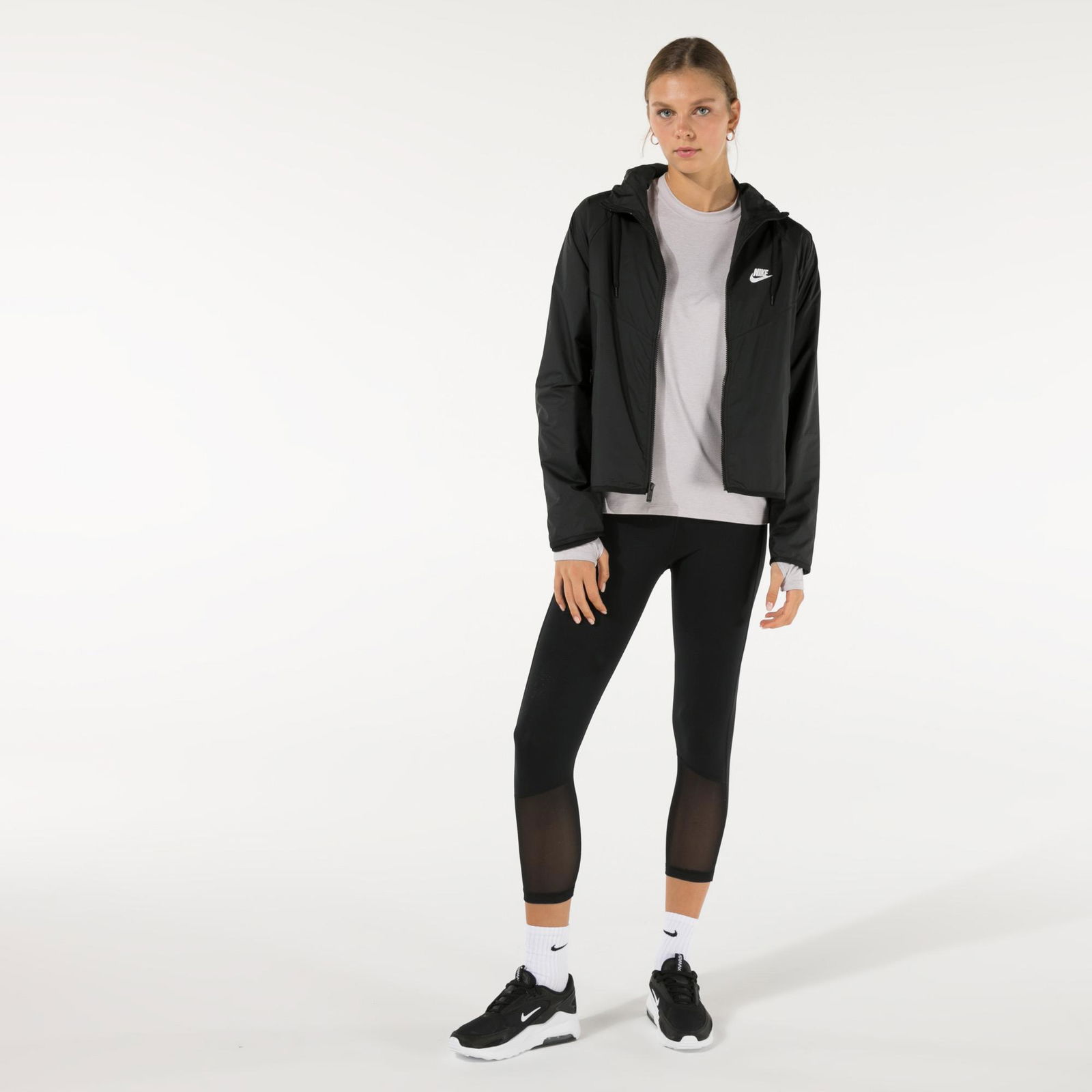 Nike Sportswear Windrunner Kadın Beyaz Ceket