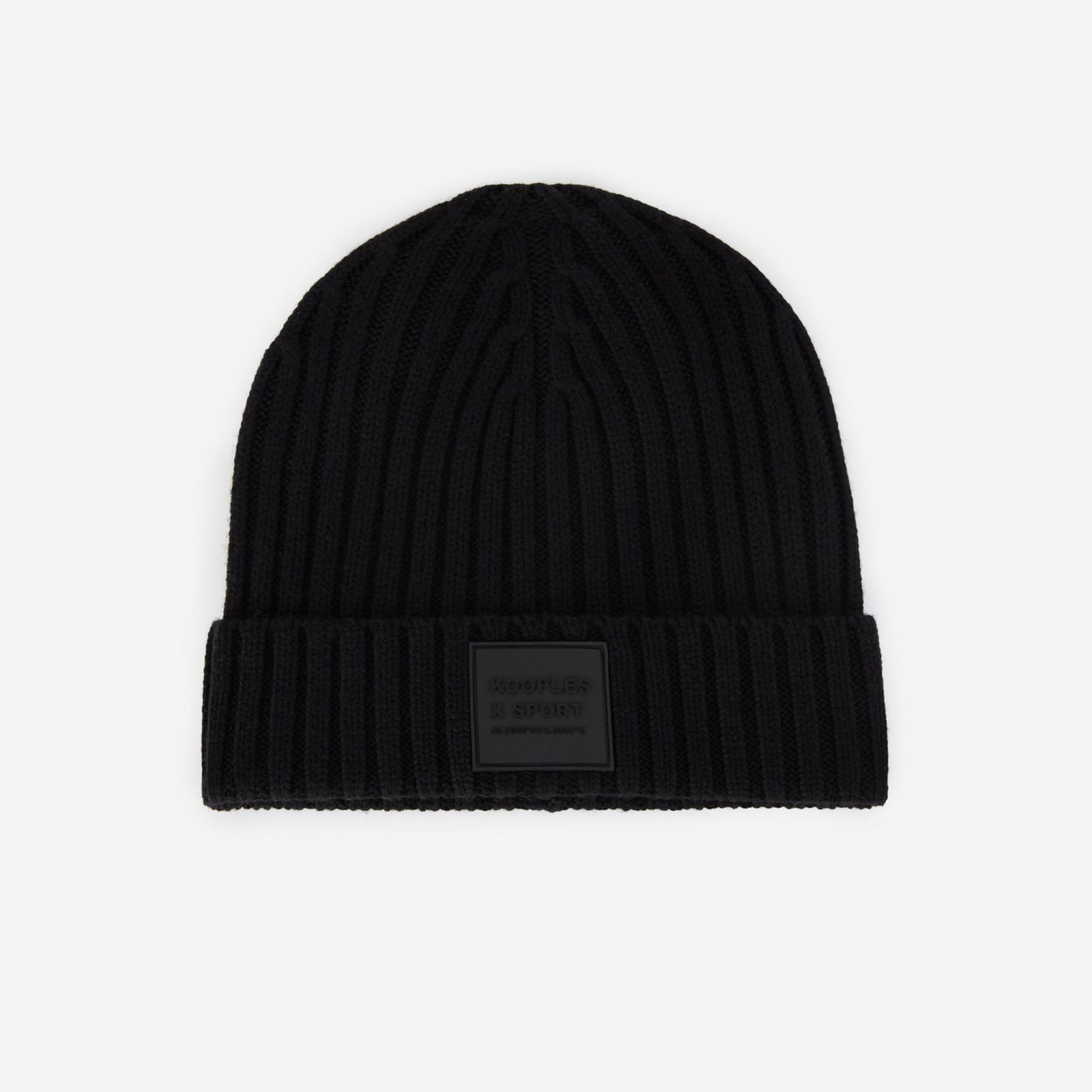 THE KOOPLES LOGOLU ERKEK SİYAH YÜNLÜ BERE