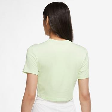  Nike Sportswear Air Crop Top Kadın Yeşil T-Shirt