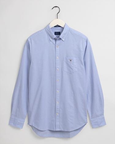  GANT Erkek Mavi Regular Fit Düğmeli Yaka Oxford Gömlek