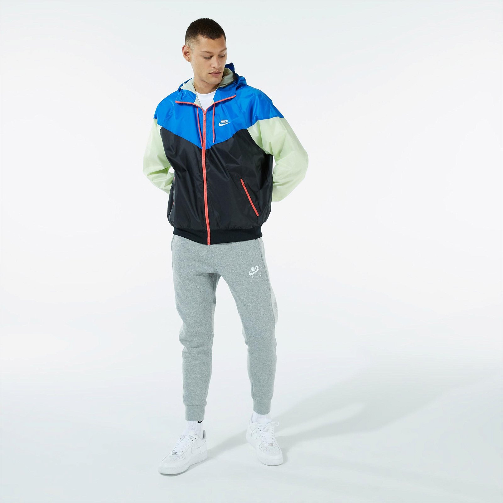 Nike Sportswear Spe Woven Lnd WR HD Erkek Siyah/Gri/Gümüş Ceket
