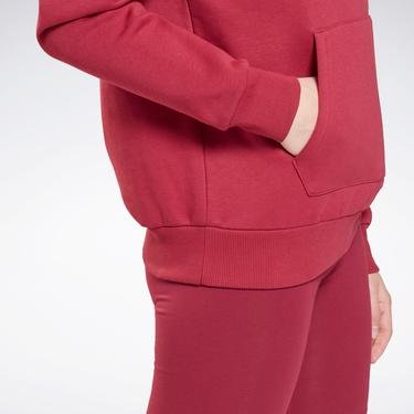  Reebok Identity Big Logo Fleece Hoody Kadın Kırmızı Sweatshirt