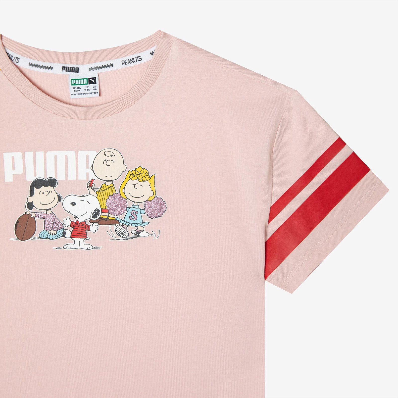 Puma X Peanuts Çocuk Pembe T-Shirt