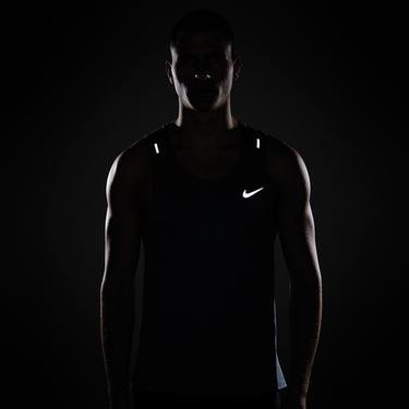  Nike Dri-Fit Miler Tank Erkek Gri Kolsuz T-Shirt