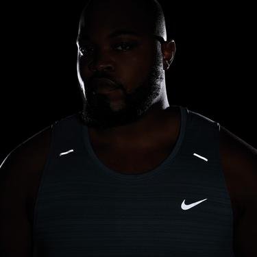  Nike Dri-Fit Miler Tank Erkek Gri Kolsuz T-Shirt