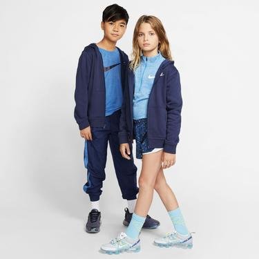  Nike Sportswear FZ Club Çocuk Mavi Eşofman Altı