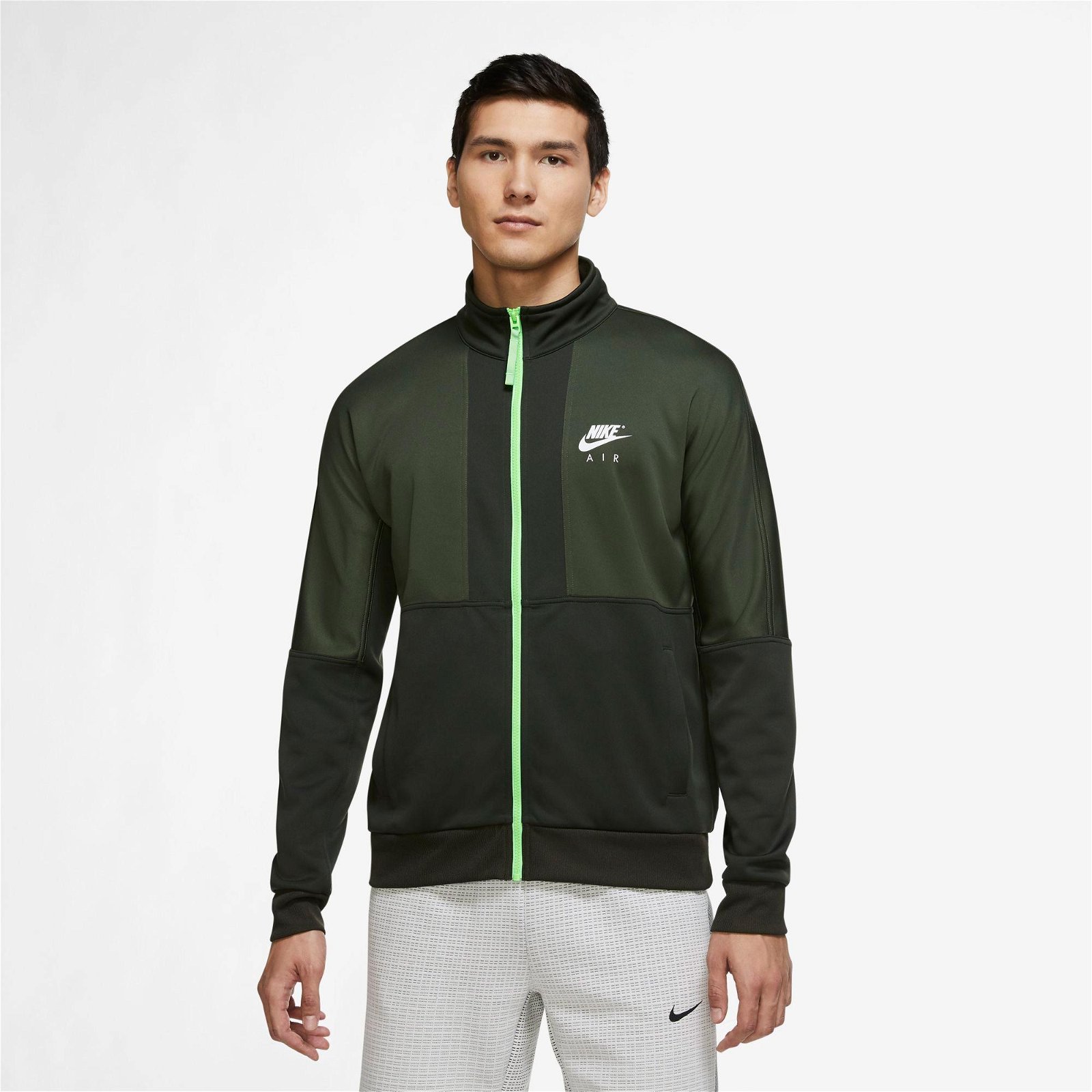 Nike Sportswear Air Pk Erkek Yeşil Ceket