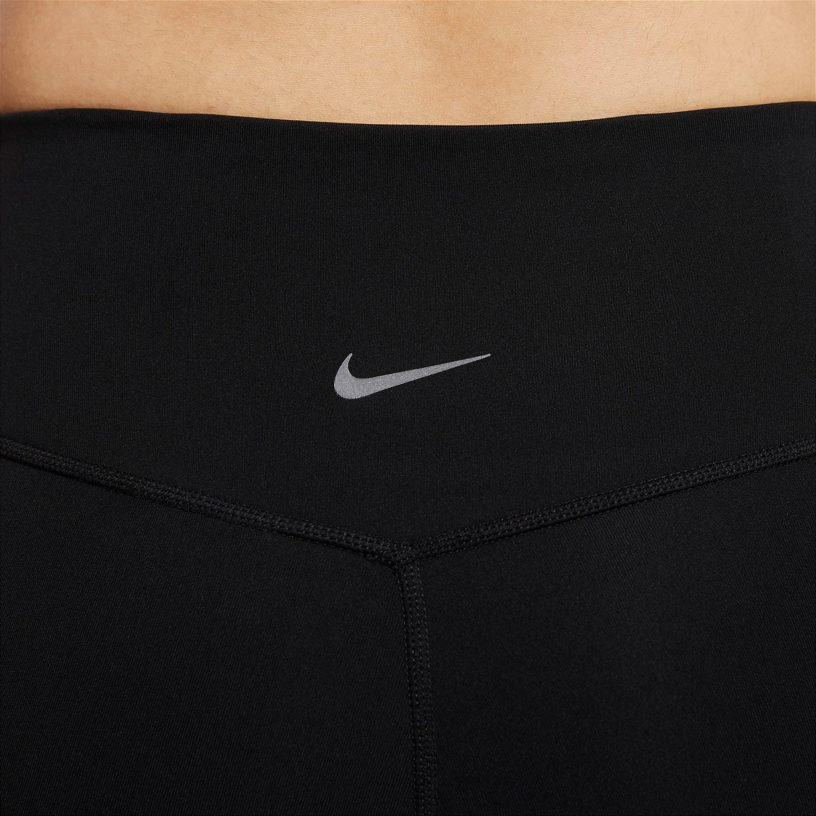 Nike Dri-Fit Swoosh Run 7/8 Büyük Beden Kadın Siyah Tayt