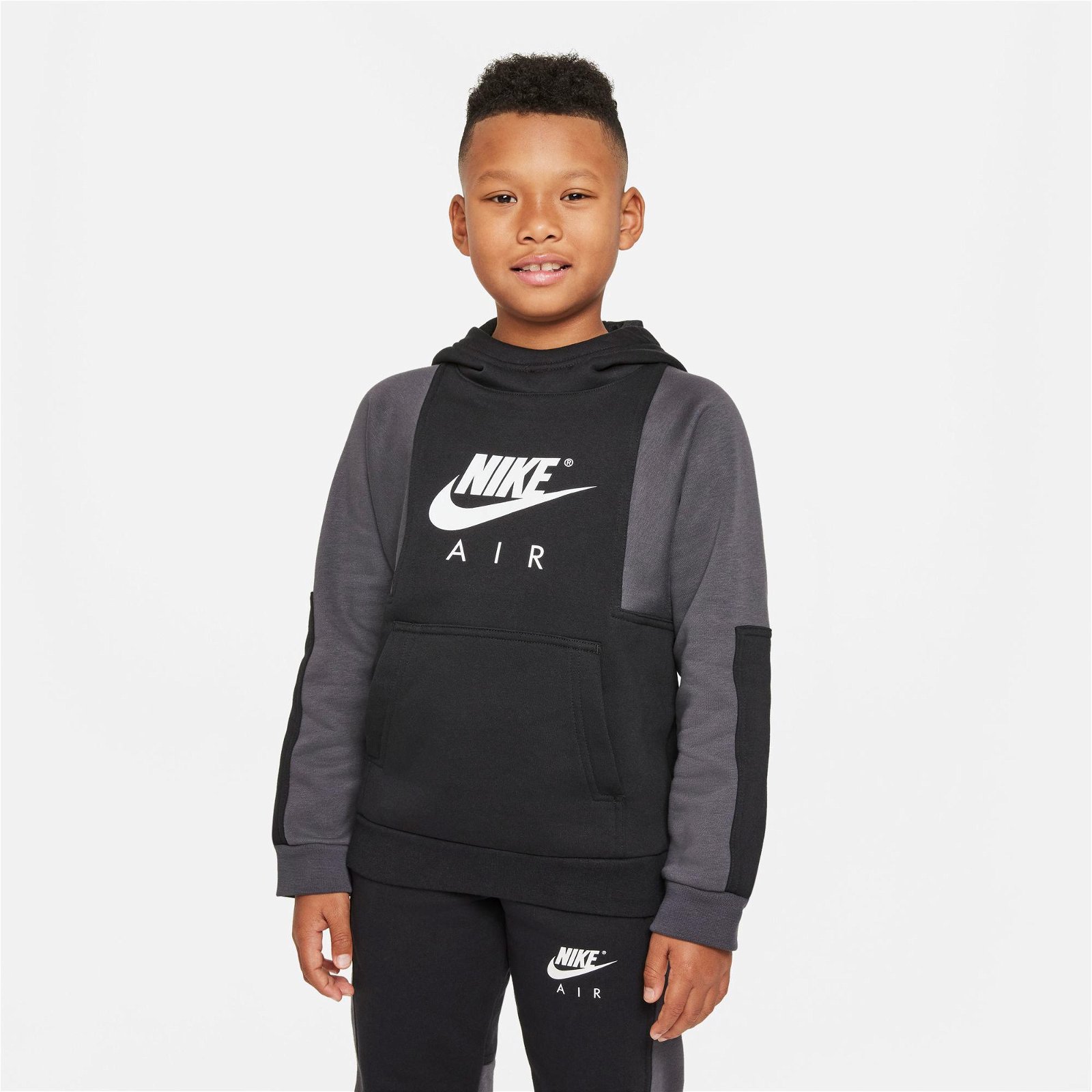 Nike Sportswear Air PO Çocuk Siyah Sweatshirt