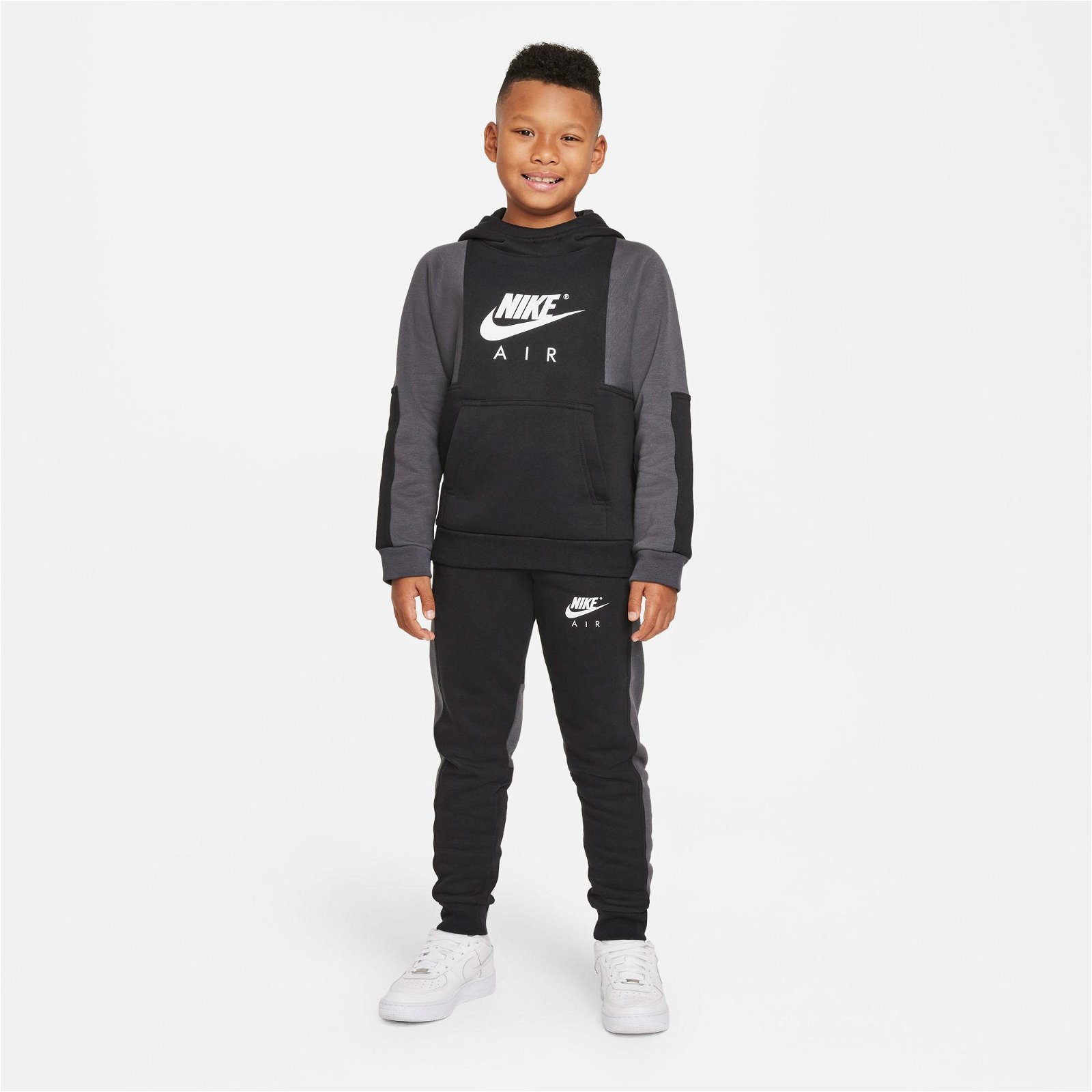 Nike Sportswear Air PO Çocuk Siyah Sweatshirt