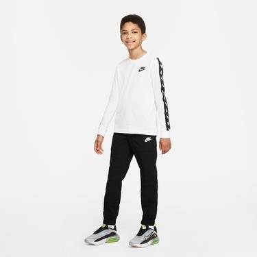  Nike Sportswear Tape Çocuk Beyaz Uzun Kollu T-Shirt