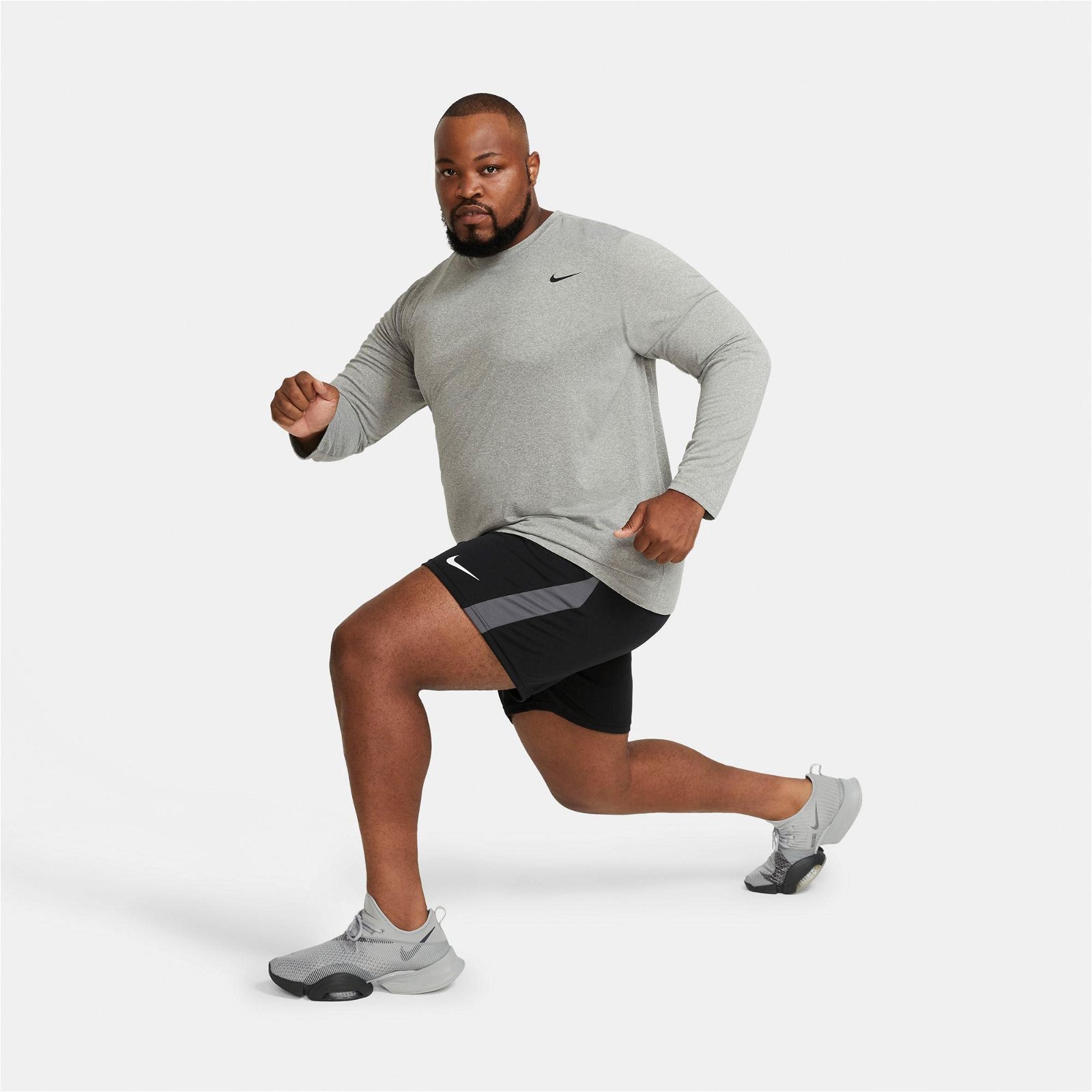 Nike Dri-Fit Knit Train Erkek Siyah Şort