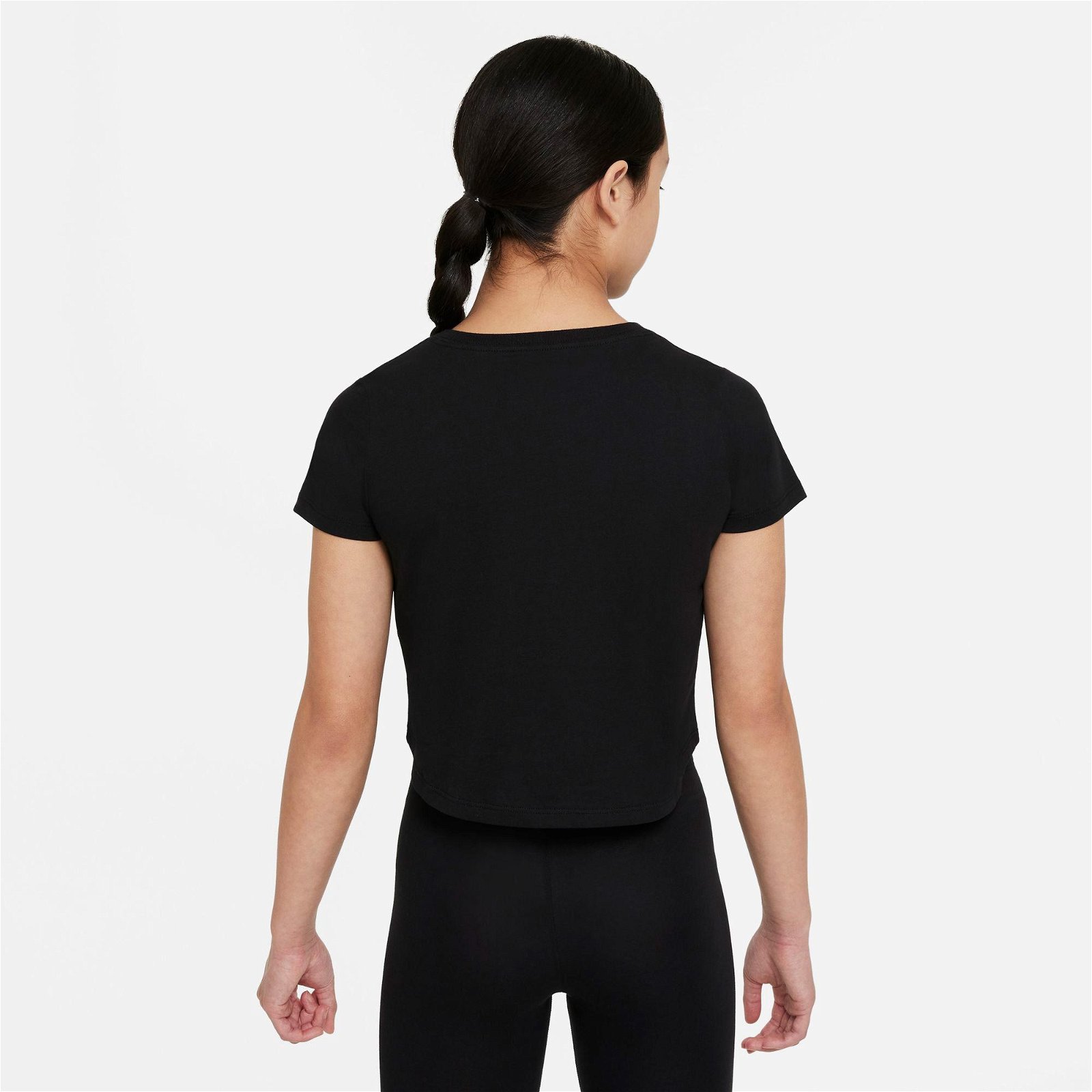 Nike Sportswear Crop Air Çocuk Siyah-Beyaz T-Shirt
