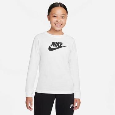  Nike Sportswear Basic Futura Çocuk Beyaz-Siyah T-Shirt