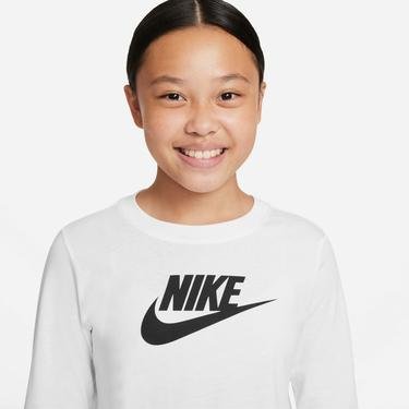  Nike Sportswear Basic Futura Çocuk Beyaz-Siyah T-Shirt