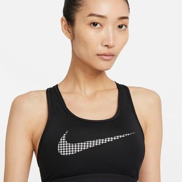  Nike Dri-FIT H Icon Closh Kadın Siyah-Beyaz Bra