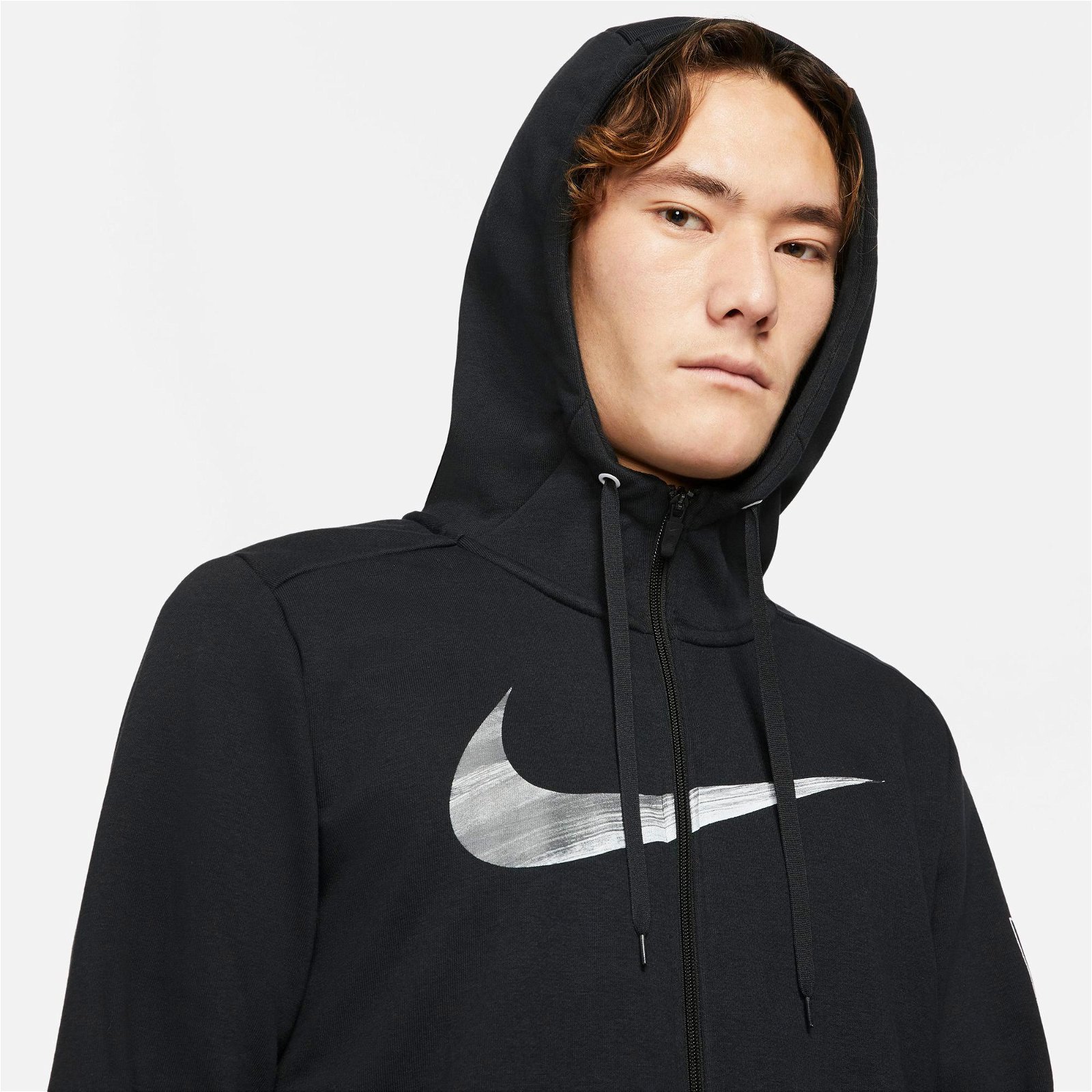 Nike Dri-FIT SC HD FZ Energy Erkek Siyah-Gri Sweatshirt
