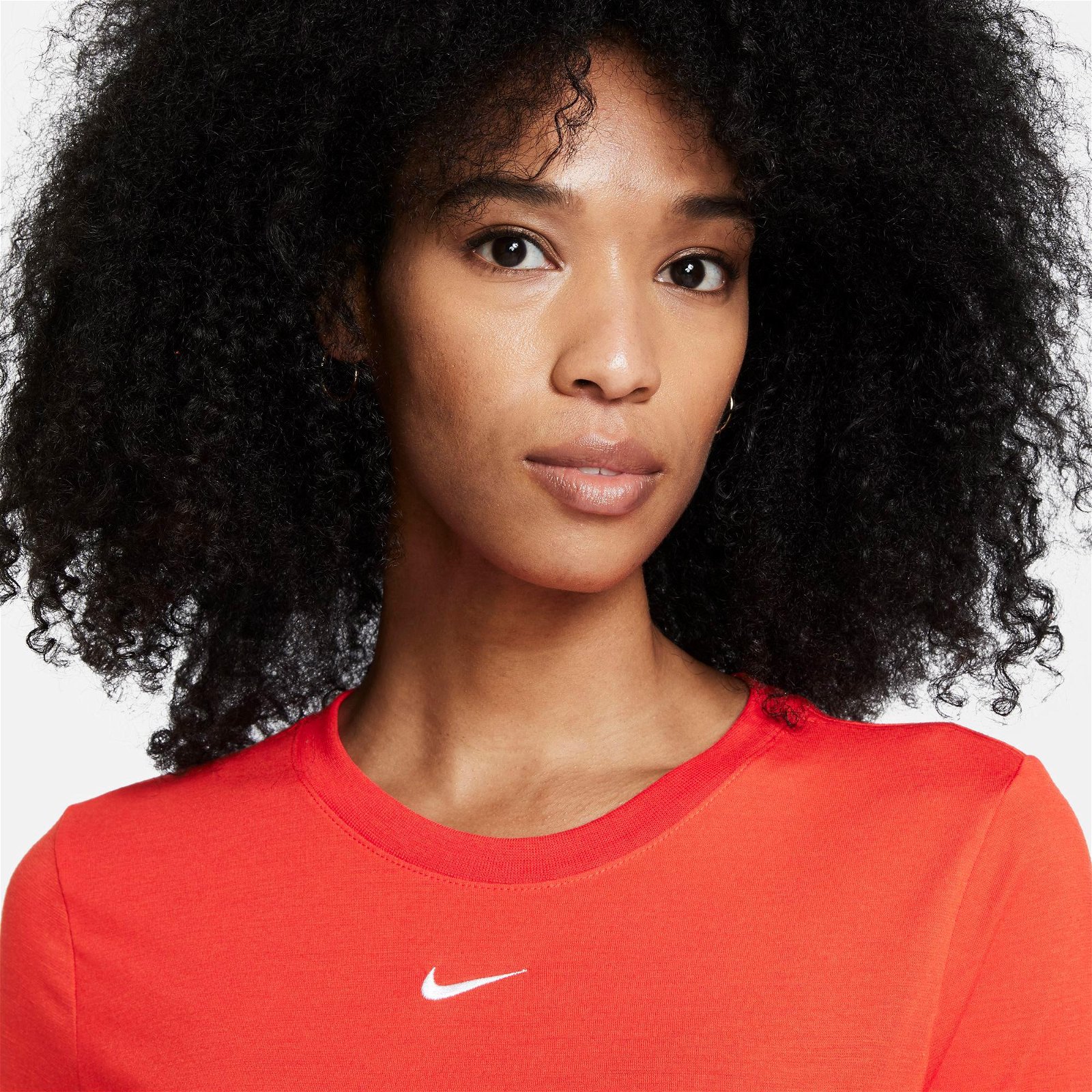 Nike Sportswear Essential Slim Crop Lbr Kadın Kırmızı T-Shirt
