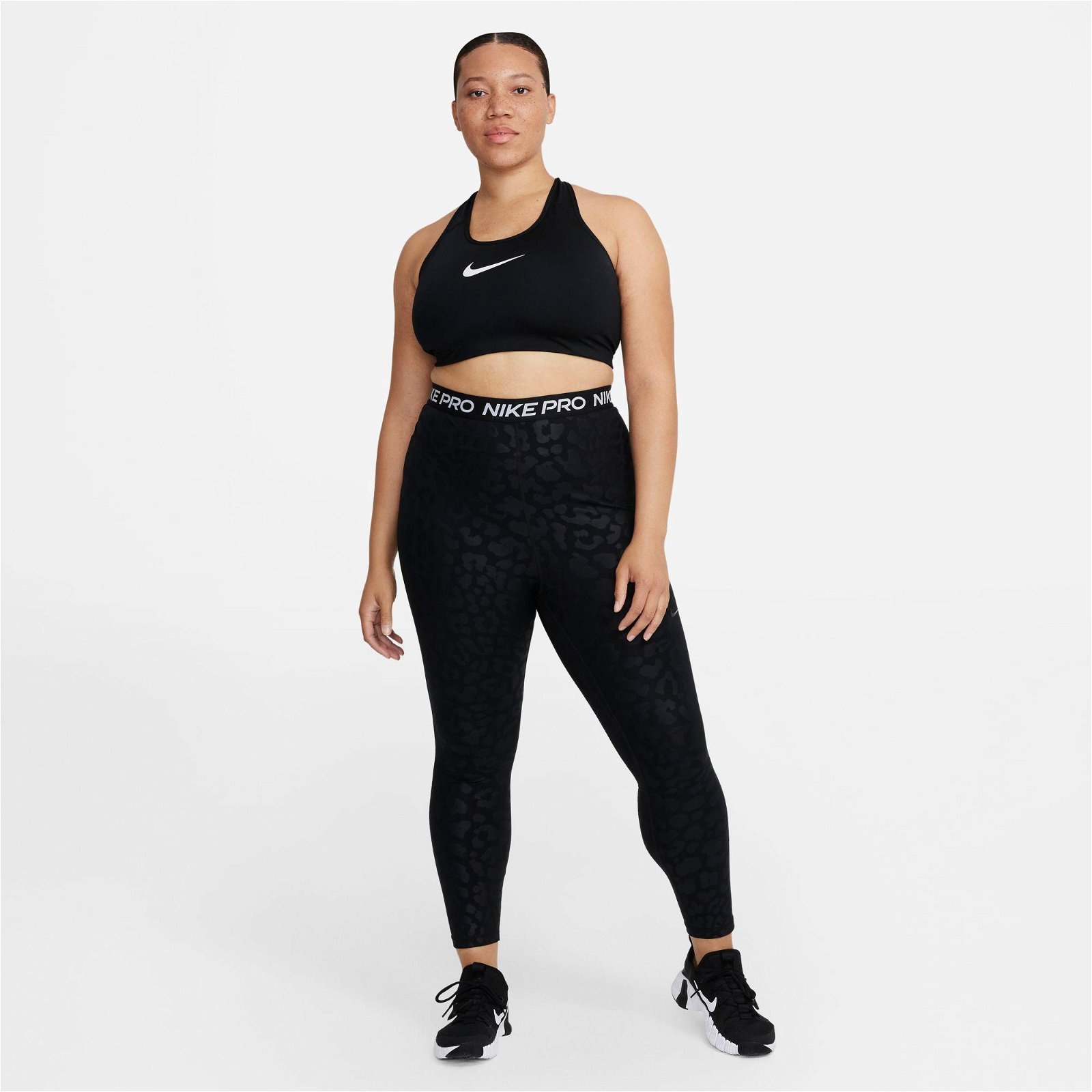 Nike Pro Dri-FIT High Rise 7/8 Kadın Siyah Tayt