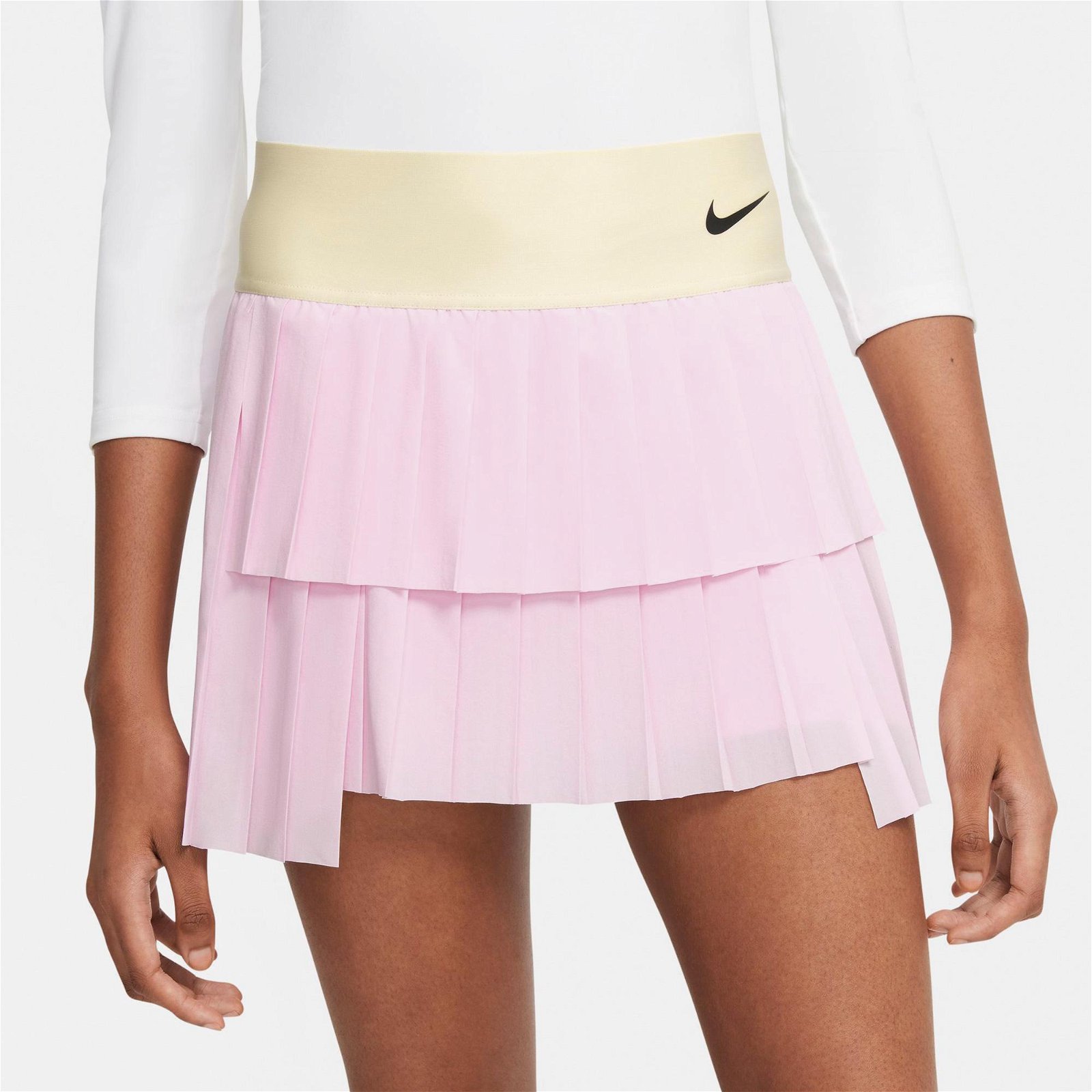 Nike Court Dri-FIT Advantage Pleated Kadın Pembe Etek