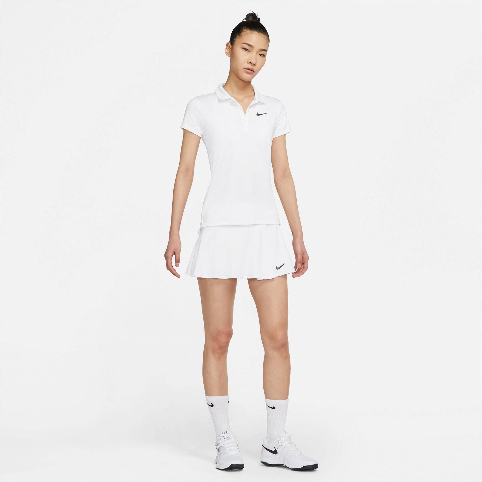 Nike Court Dri-FIT Victory Flouncy Kadın Beyaz Etek