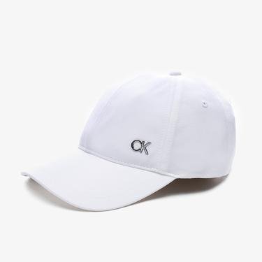  Calvin Klein Metal Outline Erkek Beyaz Şapka