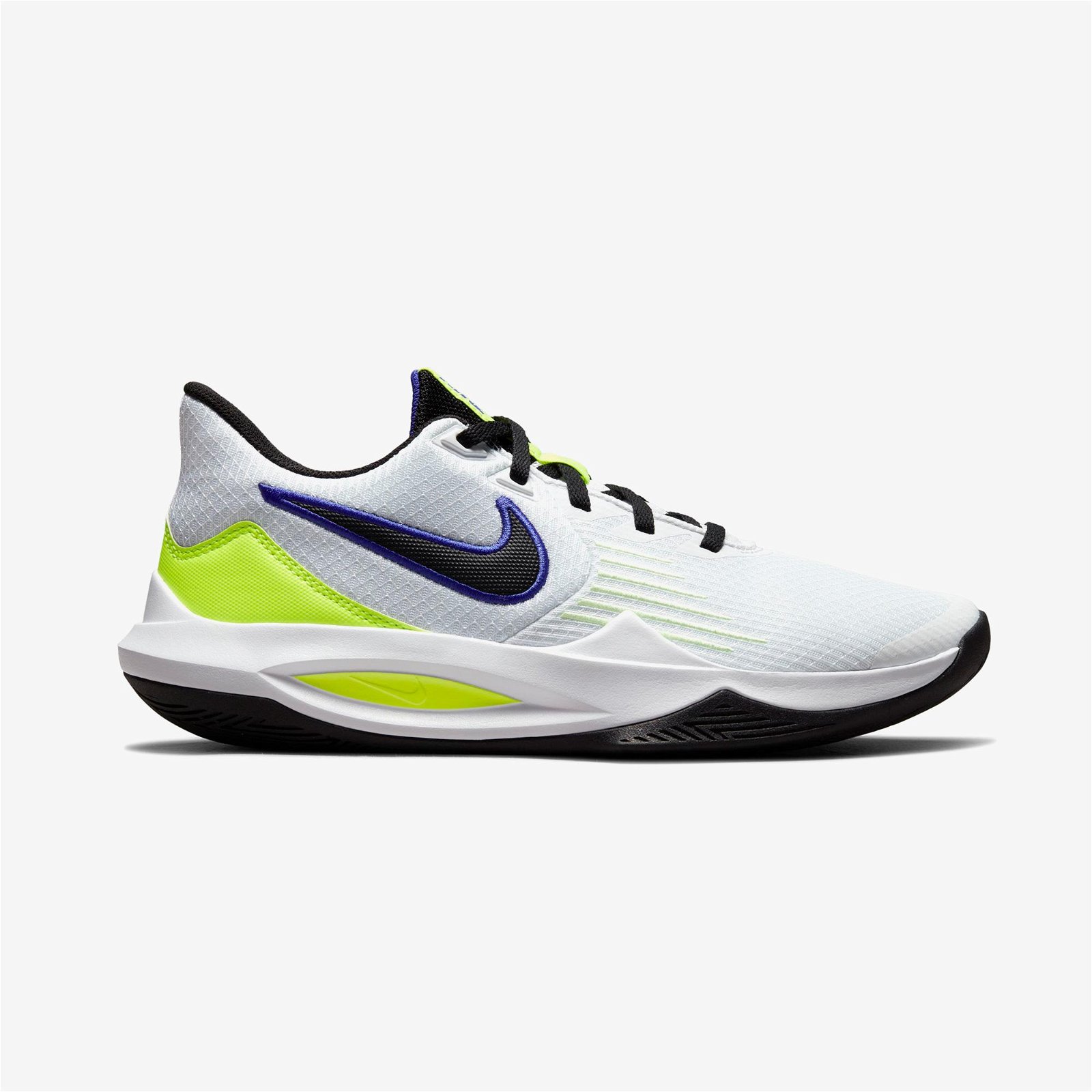 Nike Precision V Unisex Beyaz-Neon Yeşil Basketbol Ayakkabısı
