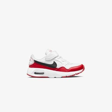  Nike Air Max SC Çocuk Beyaz-Kırmızı Spor Ayakkabı
