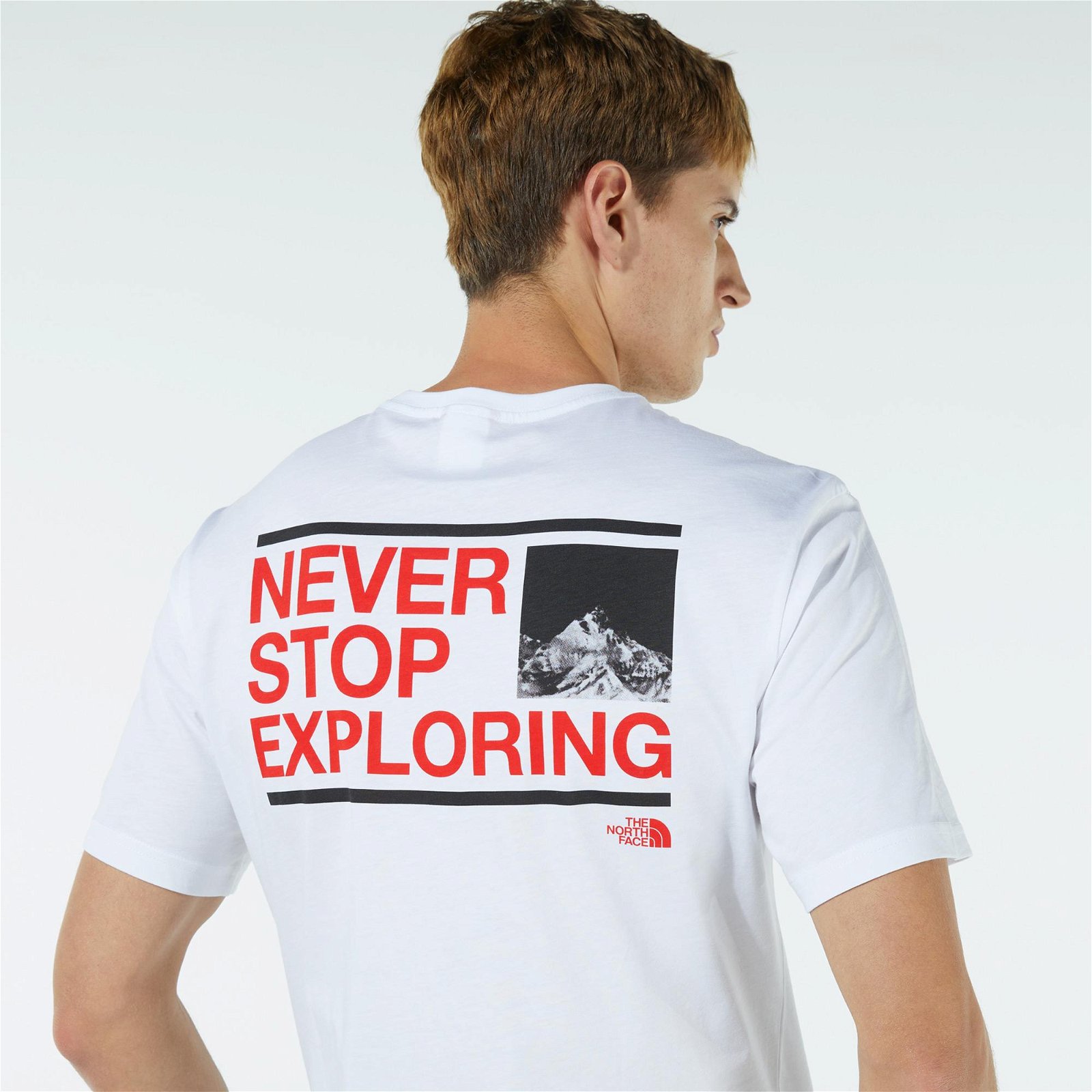 The North Face Expl T-Shirt Erkek Beyaz T-Shirt
