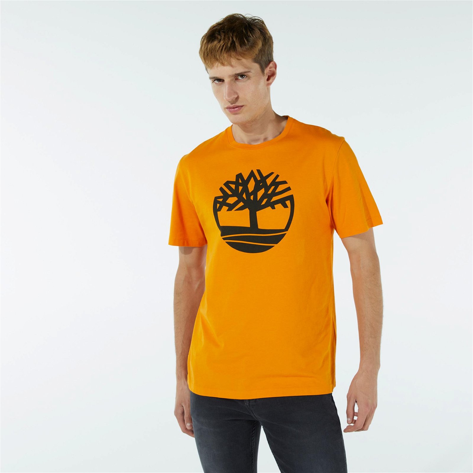 Timberland SS Kennebec River Tree Logo Erkek Kahverengi T-Shirt