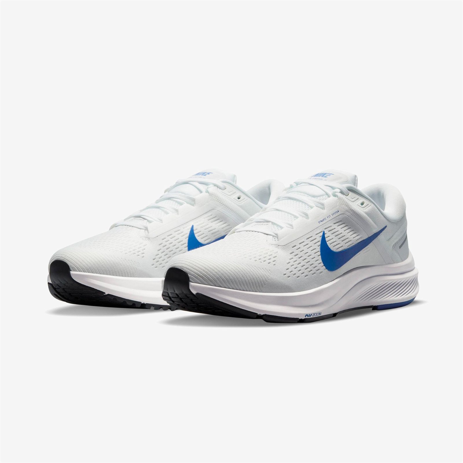 Nike Air Zoom Structure 24 Erkek Beyaz-Mavi Spor Ayakkabı