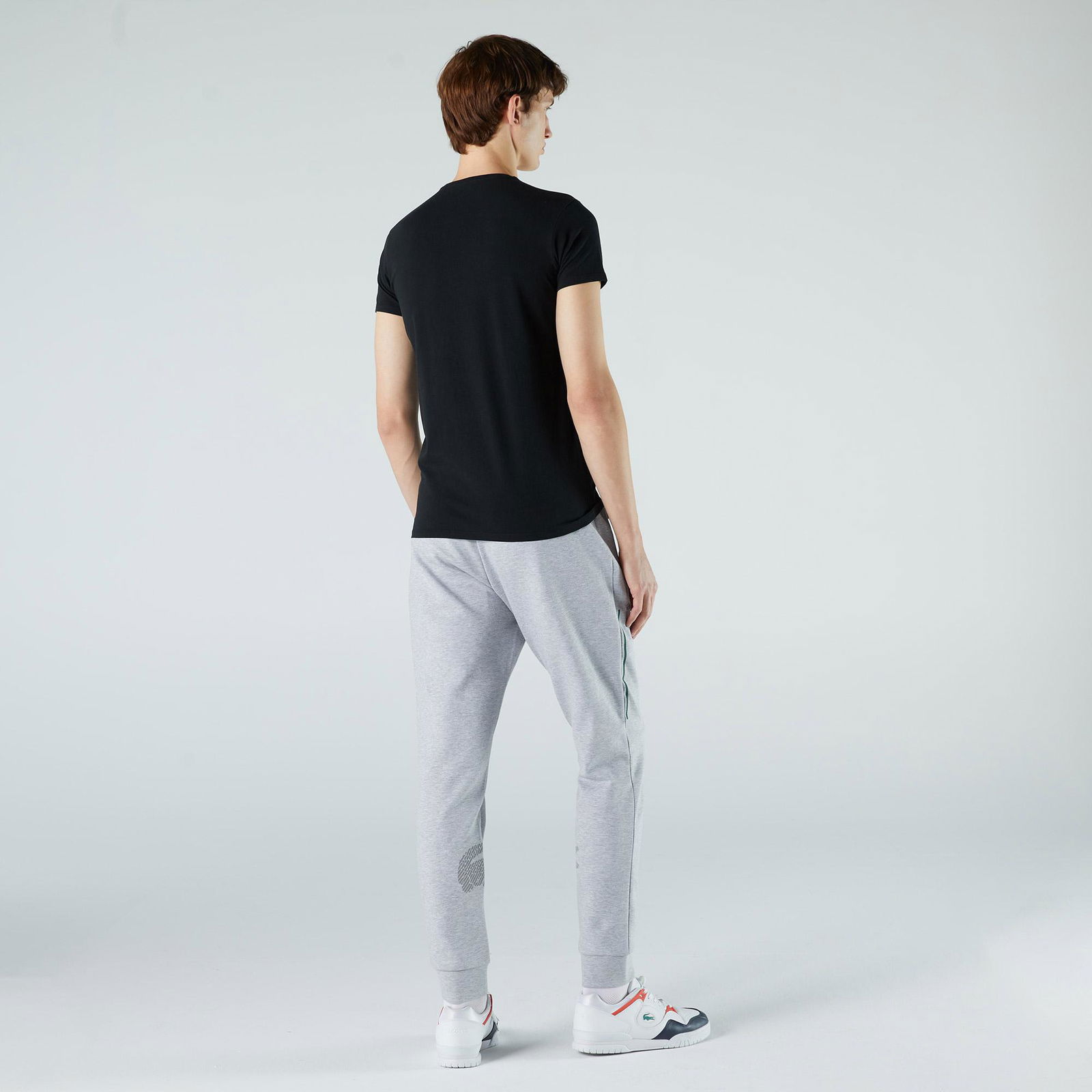 Lacoste Erkek Slim Fit Bisiklet Yaka Siyah T-Shirt