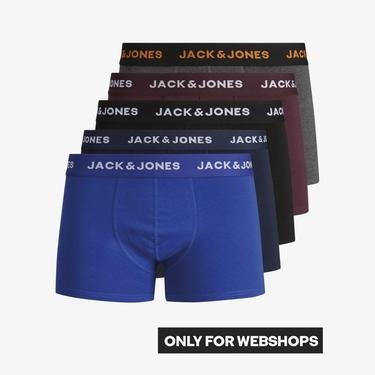  Jack & Jones Jacblack Friday 5'li Erkek Renkli Boxer